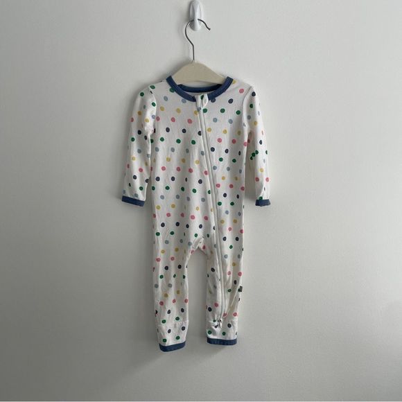 Kyte BABY Other - Kyte Baby Bamboo Zip Romper Spring Polka Dot Size 6-12 Month